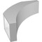 Ekena Millwork 5 1/2-in. W x 18-in. D x 22-in. H Thorton Architectural Grade PVC Knee Brace BRCP055X18X22THR - alternate 5
